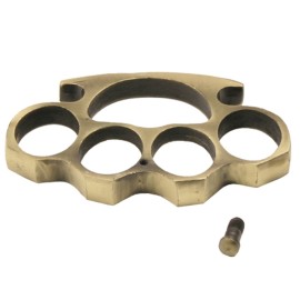 Heavy Duty Brass Knuckles Antique Paperweight