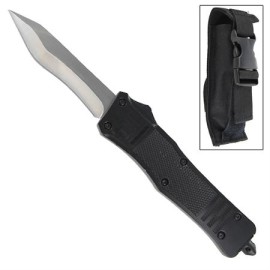 Hitman Black D/A OTF Automatic Knife Satin Tanto