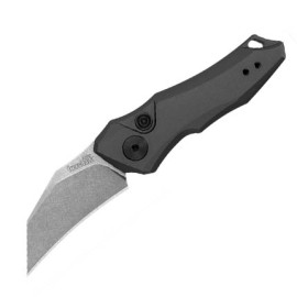 Kershaw Launch 10 Black Switchblade Hawkbill Automatic Knife Stone Wash