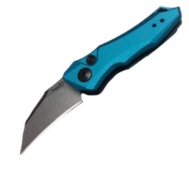 Kershaw Launch 10 Teal Automatic Knife Hawkbill Stonewashed