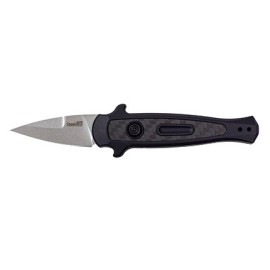 Kershaw Launch 12 Black Carbon Fiber Automatic Knife Stonewashed Bayo