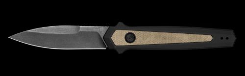 Kershaw Launch 15 Automatic Knife Black Tan Micarta (3.5" BW MagnaCut)