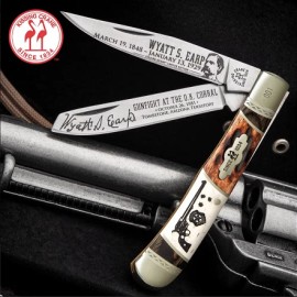 Kissing Crane Wyatt Earp Trapper Folding Knife