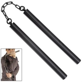 Kung Fu Steel Nunchaku Black