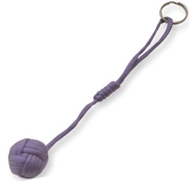 Monkey Fist Large Public Safety Keychain Lavender Purple