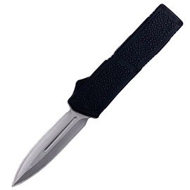 Lightning Model 2 Black D/A OTF Automatic Knife Satin Dagger