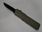 Lightning Gray D/A OTF Automatic Knife Black Drop Point