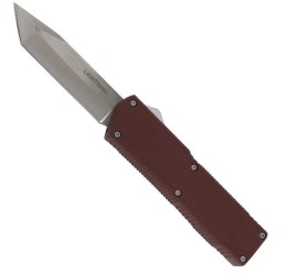 Lightning Model 3 Red D/A OTF Automatic Knife Satin Tanto