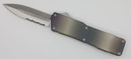 Lightning Supreme Camouflage D/A OTF Automatic Knife Dagger Point Satin Serrated