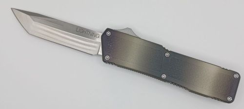 Lightning Supreme Camouflage D/A OTF Automatic Knife Tanto Point Satin Plain