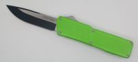 Lightning Supreme Green D/A OTF Automatic Knife Drop Point Two Tone Plain
