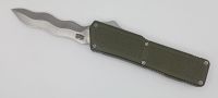 Lightning Supreme OD Green D/A OTF Automatic Knife Kris Point Satin Plain