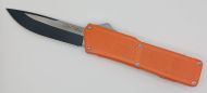 Lightning Supreme Orange D/A OTF Automatic Knife Drop Point Two Tone Plain