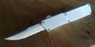 Lightning White D/A OTF Automatic Knife Satin Serrated