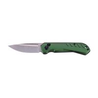 8" Lightweight CNC Machined Switchblade with Clip Point Blade Green