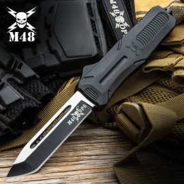 M48 Lightning Strike 9.5" OTF Automatic Knife Two Tone Tanto