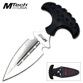 MTech Ballistic Satin Finish Push Dagger Plain Edge