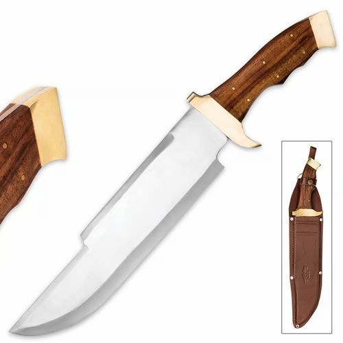Massive Big Foot Bowie Knife with Leather Sheath