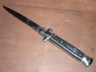 9.5" Milano Stiletto Automatic Knife Checker Board Bayonet