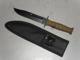 Mini 7.5 Inch Survival Boot Knife Brown