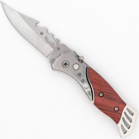 Mini Gator 6.5" Side Opening Automatic Knife Rosewood