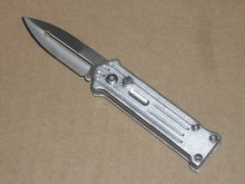 Mini Joker Automatic Knife Silver Satin