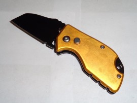 5" Mini Gold Sheeps Foot Automatic Knife