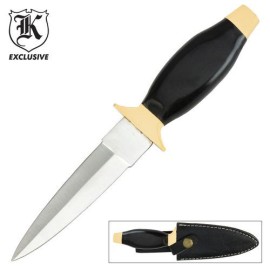 Mountain Man Black Dagger Boot Knife