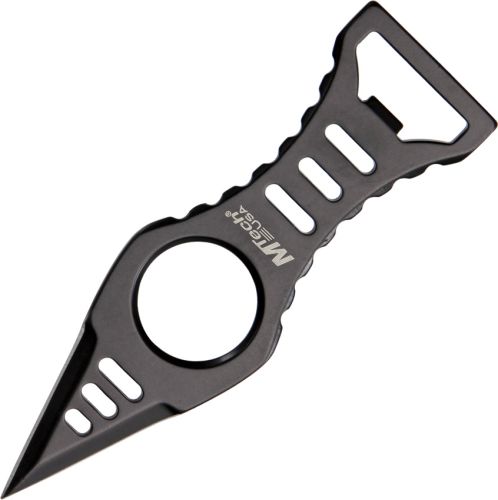 Mtech Finger Hole Black Bottle Opener Neck Knife