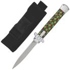 Multicolor Rasta D/A OTF Automatic Knife Stainless Steel Switchblade