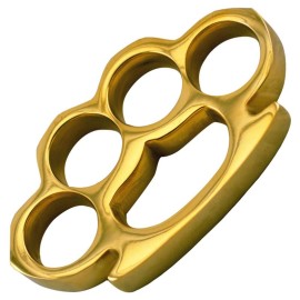 Open Palm Brass Knuckles Paperweight