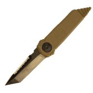 Paragon Dredd Lock Flat Dark Earth Gravity Knife Black Tanto Top Serrated