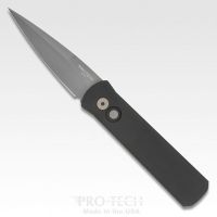 Pro-Tech Godson Automatic Knife Black (3.15" Blasted)