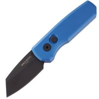 Pro-Tech Runt 5 Automatic Knife Reverse Tanto Blue (1.96" Black Blade)