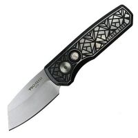 Pro-Tech Runt 5 Automatic Knife Reverse Tanto Black Nexus
