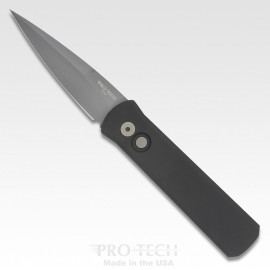 Protech Godson Black Automatic Knife Black Spear Point