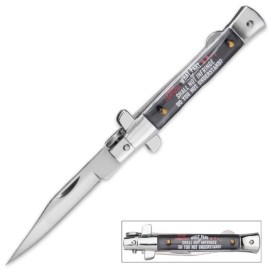 Ridge Runner 2 Amendment Stiletto Folding Pocket Knife