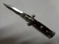 SKM AB 4" Stiletto Cocobolo Wood Automatic Knife Kriss