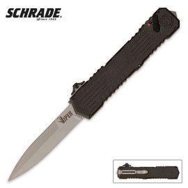 Schrade Viper OTF Assisted Opening Knife Satin Bayo