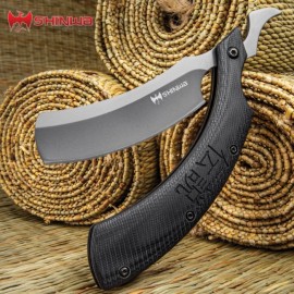 Shinwa Kamisori G-10 Folding Straight Razor Knife Grey