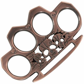 Skulls Copper Brass Knuckles Belt Buckle Paperweight