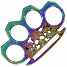 Skulls Rainbow Brass Knuckles Belt Buckle Paperweight