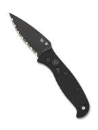 Spyderco Autonomy 2 Automatic Knife G10 Black Serrated Spyder Edge