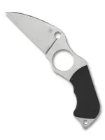 Spyderco Swick 6 Neck Knife Black FRN Plain (2.73" Satin LC200N) FB14P6