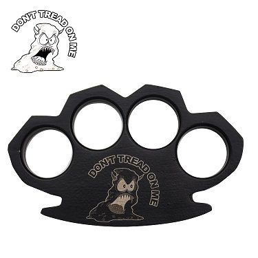 Angry Poo Don't Tread on me Steam Punk Black Solid Metal Paper Weight