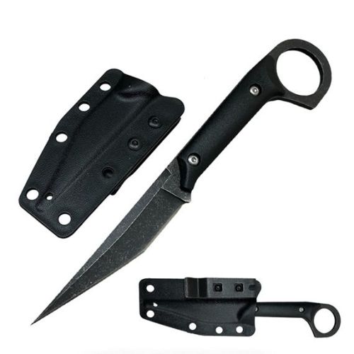 Survival EDC Karambit Fixed Blade Knife with Kydex Sheath