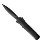 Tekto A5 SPRY Black D/A  Automatic OTF Knife Black Dagger