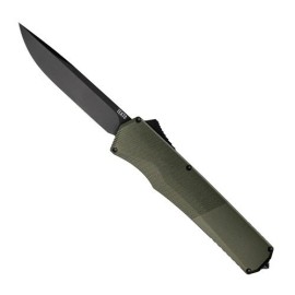 Tekto A5 SPRY D/A OD Green OTF Automatic Knife Black Drop Point