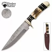 Timber Rattler Colorado Hunter Damascus Knife