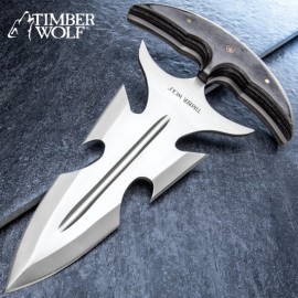 Timber Wolf Great White Palm Push Dagger